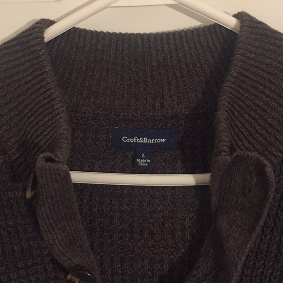 Croft & Barrow Button up sweater Large - Picture 3 of 4